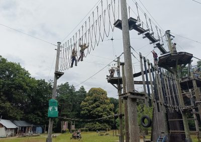 Scouts in het klimbos